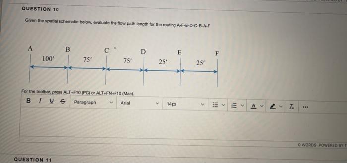 I give like QUESTION 10 Given the spatial