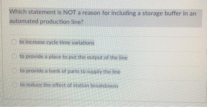 Which statement is NOT a reason for including a