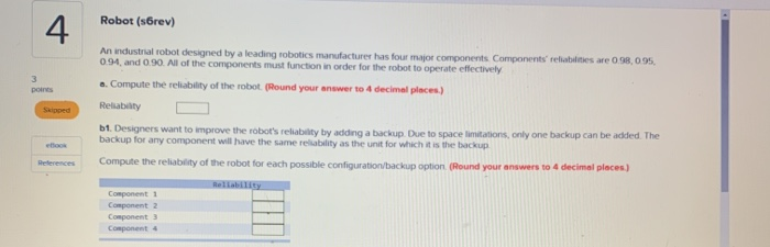 Robot (sbrev) 4 3 points Sipped An industrial