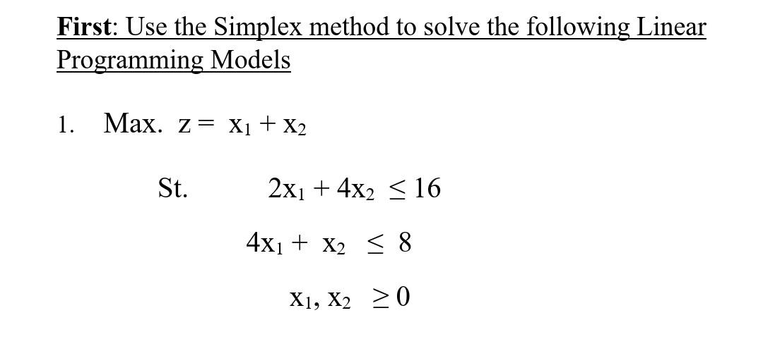 Operations research subject First: Use the