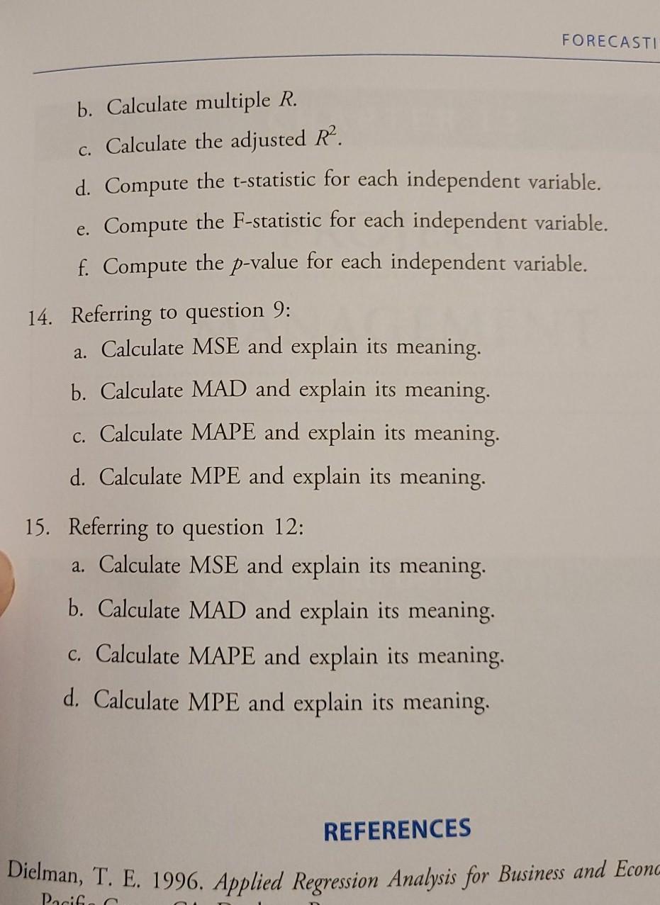 I need help for Question 12 and Question 15.
