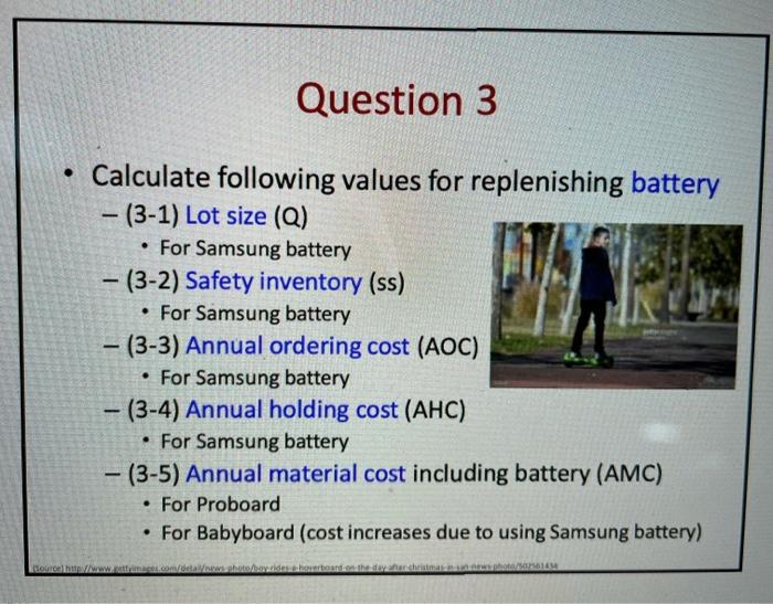 Answer 3.1-3.6 with the first two given slides.