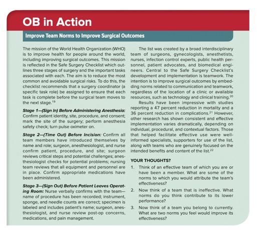 OB in Action Improve Team Norms to Improve