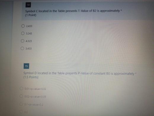 Required Question two: (in your calculations, use