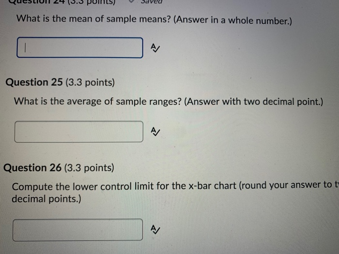 A quality analyst wants to construct a control