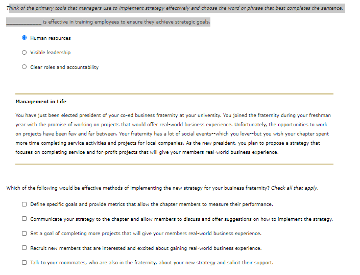 Think of the primary tools that managers use to