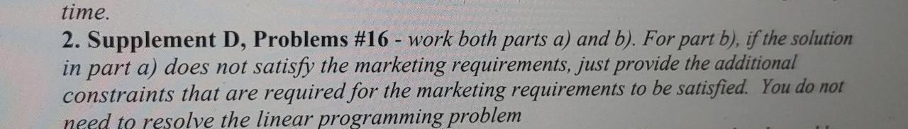 16. A problem often of concern to managers in