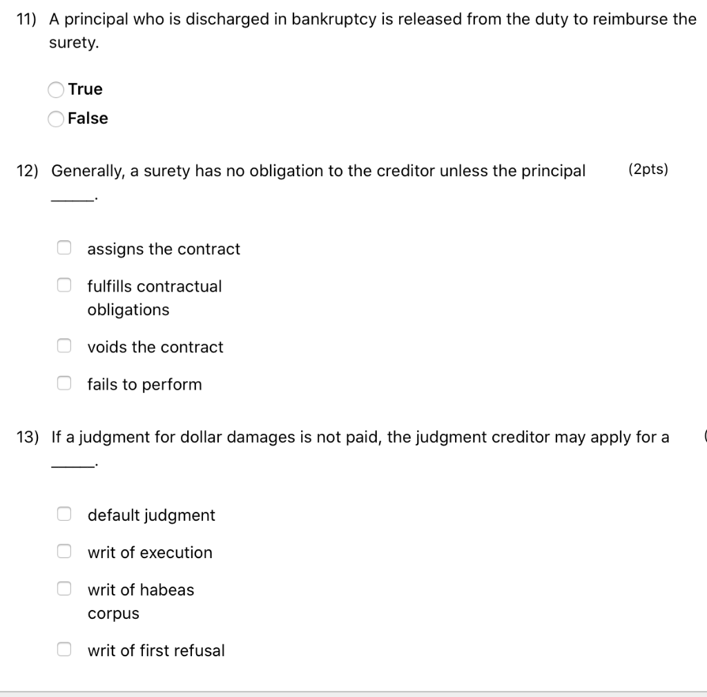 A - provides security for a creditor without