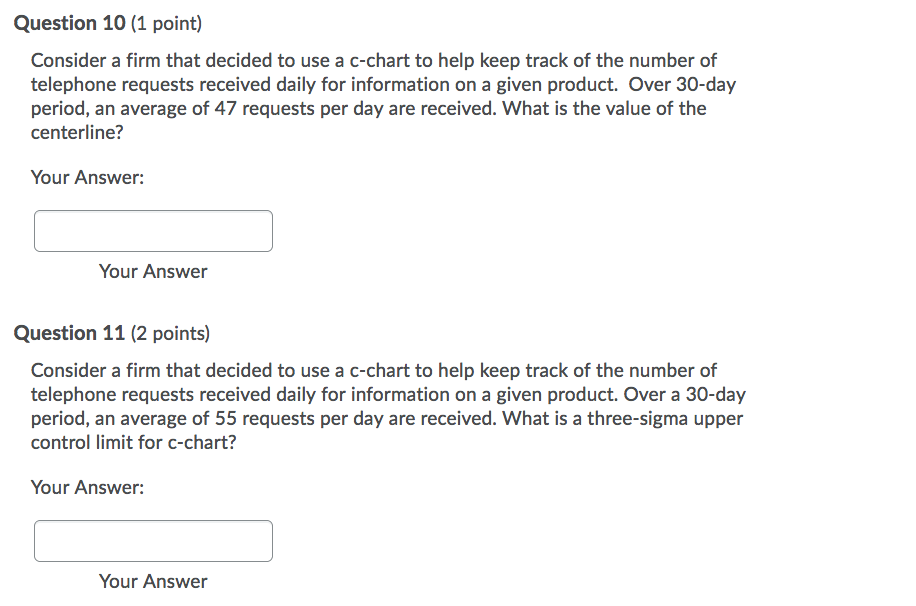 Question 10 (1 point) Consider a firm that