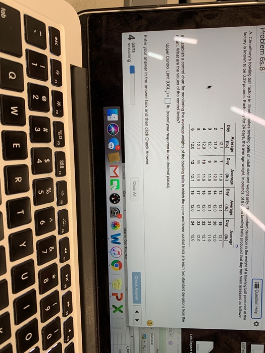 che Problem 6s.8 Question Help A. Choudhury's