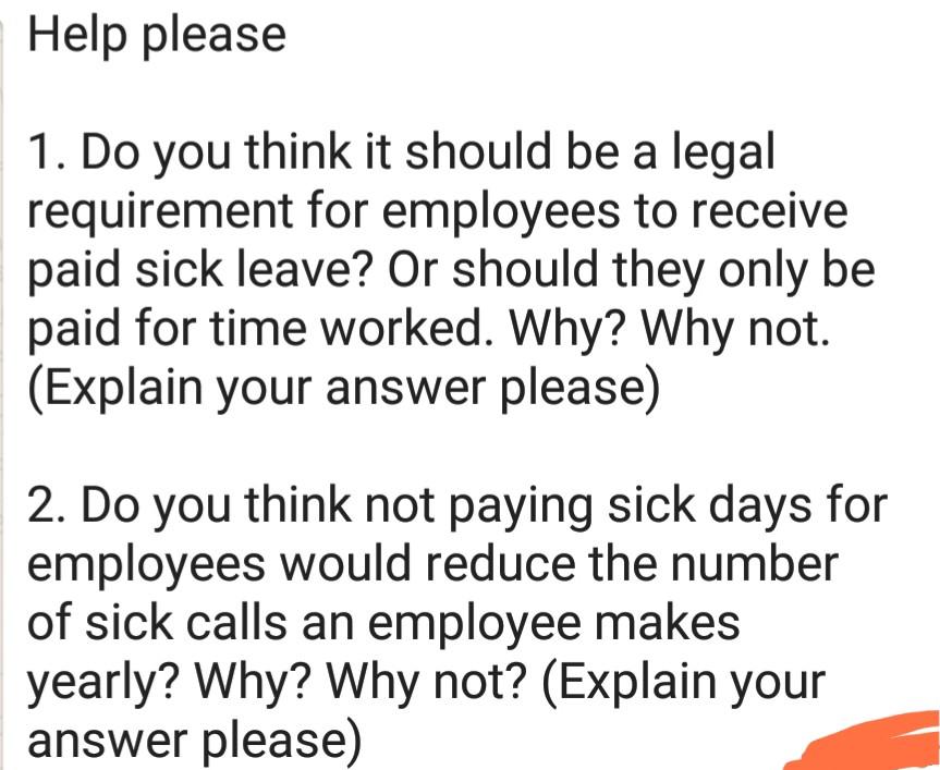 help please...... Help please 1. Do you think it