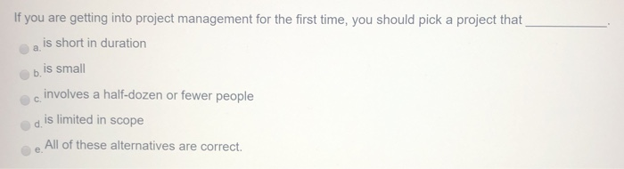 If you are getting into project management for