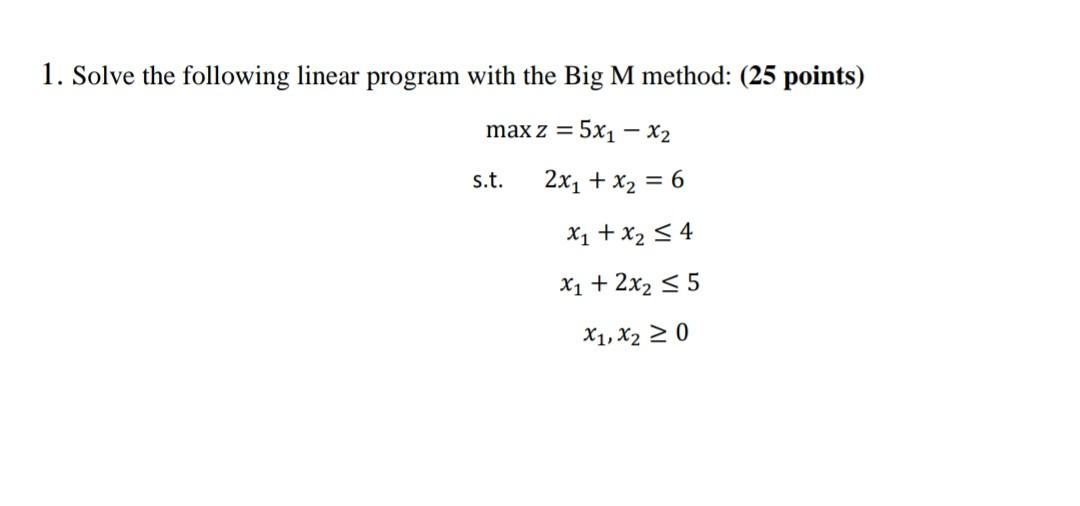 You can use excel solver or lindo solver 1. Solve