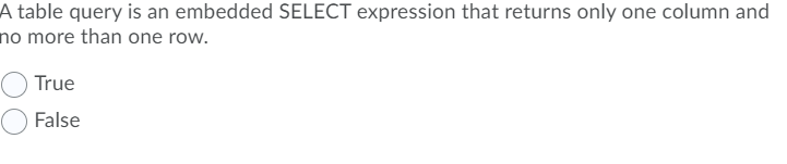 A SELECT expression that is embedded within one