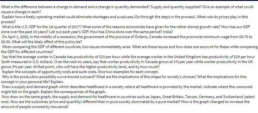 What is the difference between a change in demand