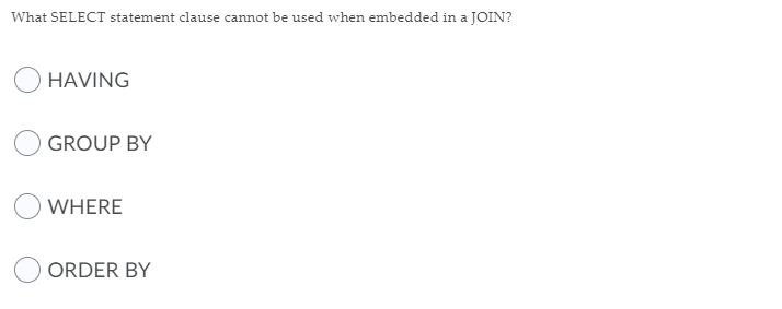 A SELECT expression that is embedded within one