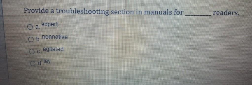 Provide a troubleshooting section in manuals for