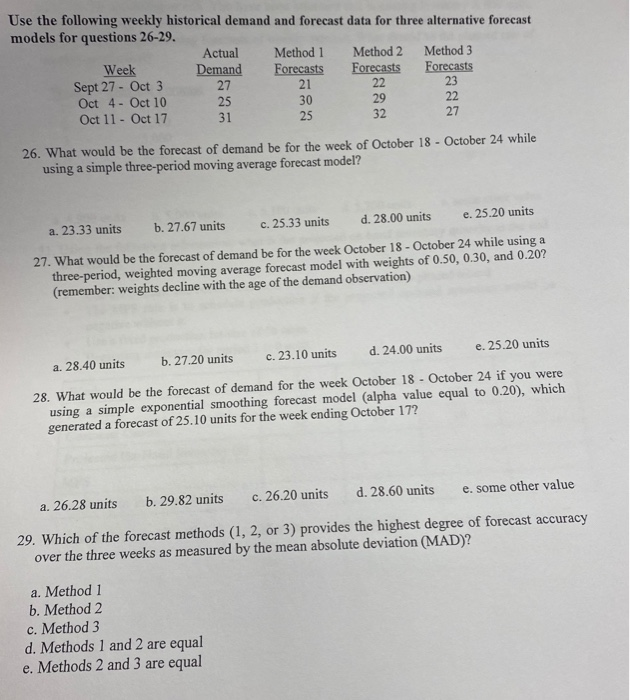 homework help Use the following weekly historical