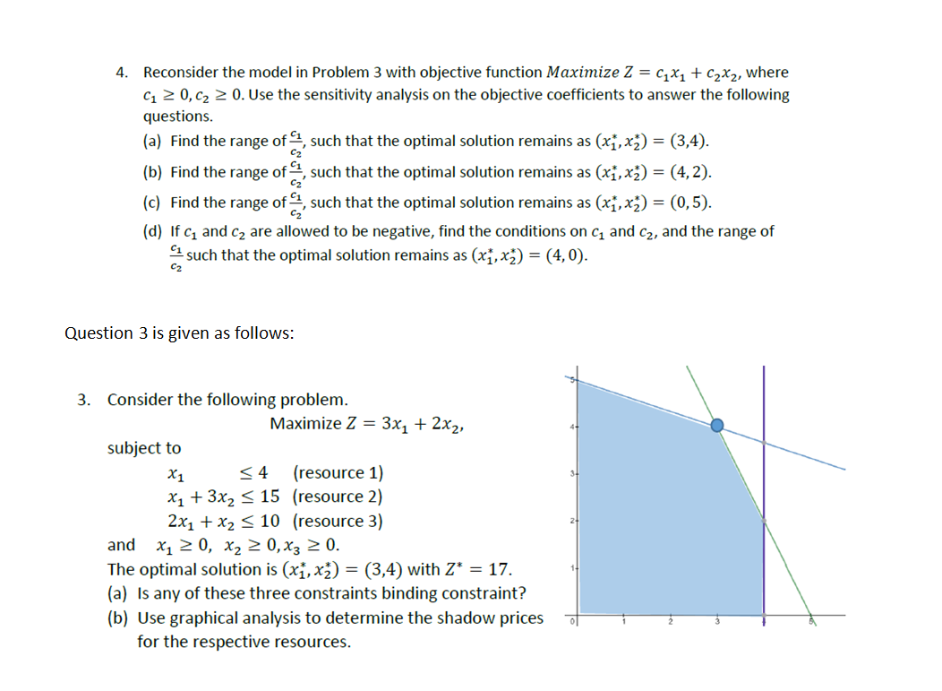 4. Reconsider the model in Problem 3 with