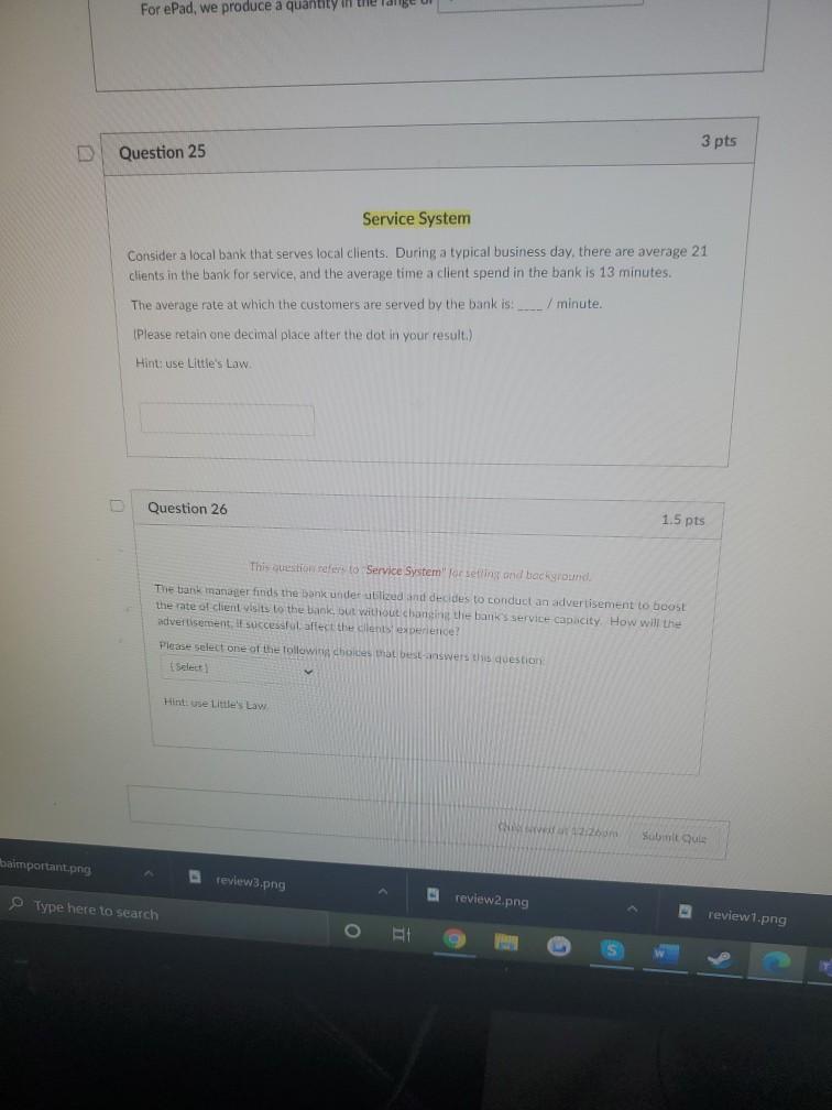 26 For ePad, we produce a quantity in the 3 pts