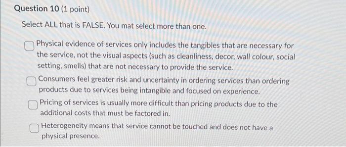 ANSWER WITHIN 5 MINUTES PLEASE Select ALL that is