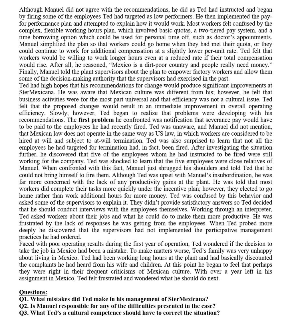 pls help me with this case CASE STUDY 10.1: