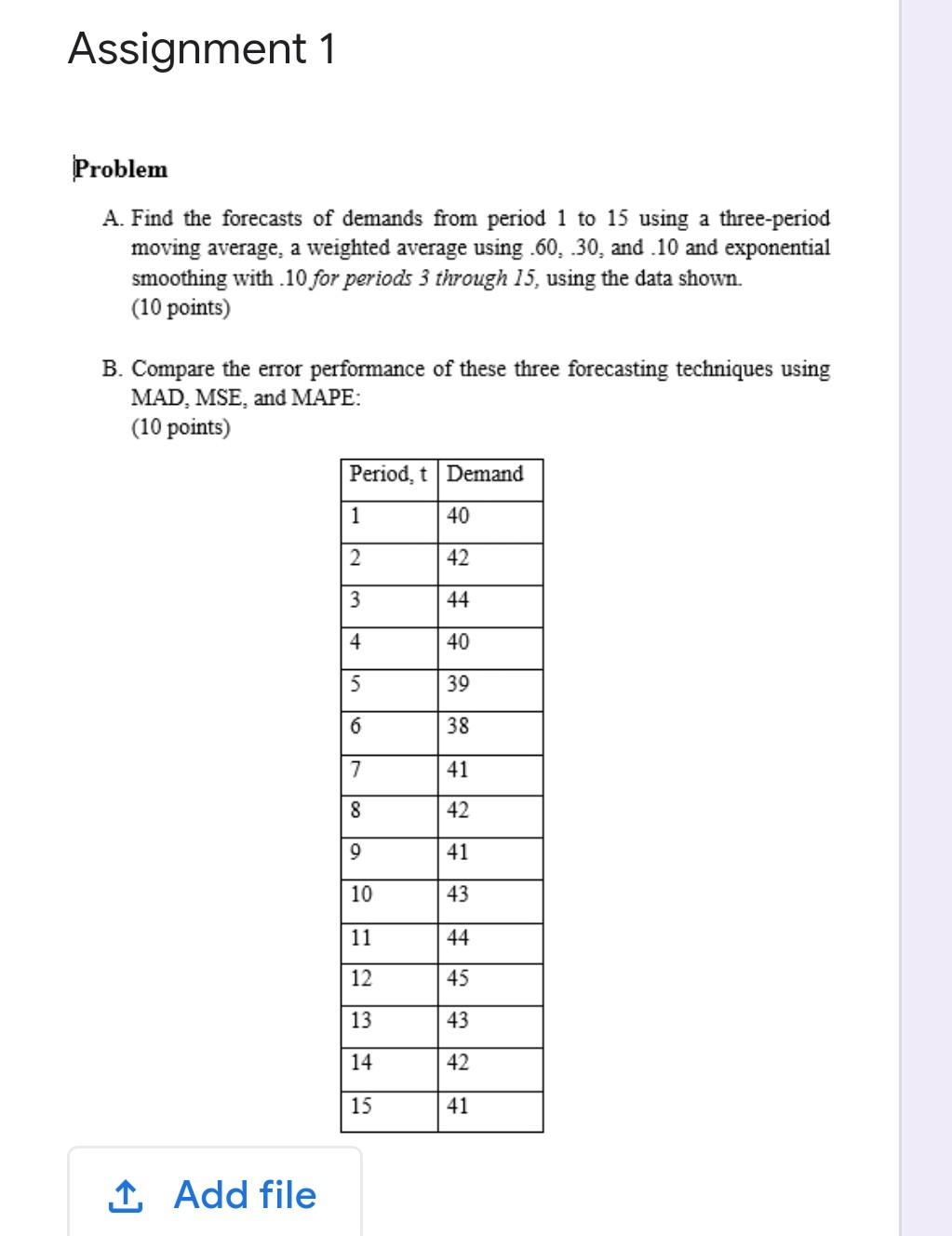 prblm B solution plzz Assignment 1 Problem A.