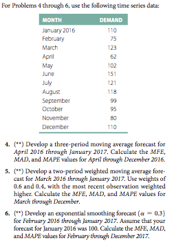 110 For Problems 4 through 6, use the following