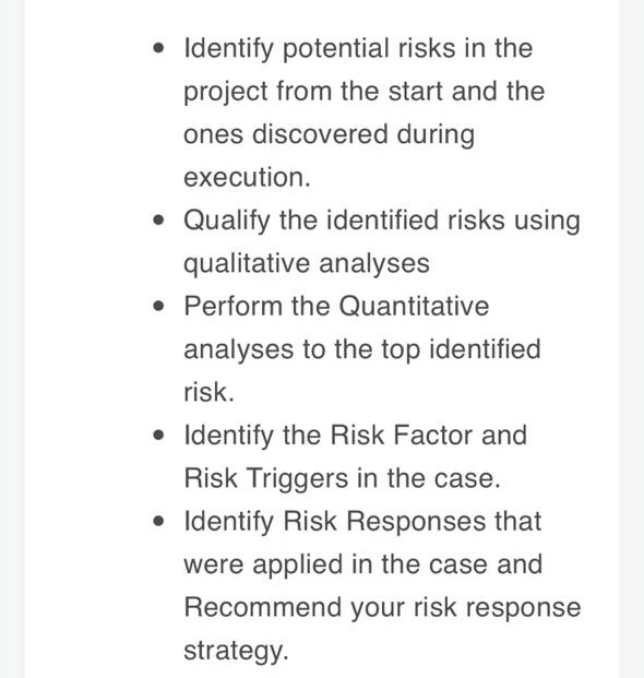 Describe a case study about any project having