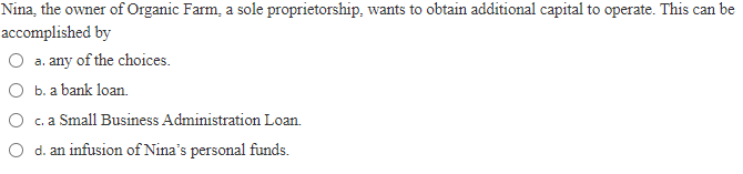 Nina, the owner of Organic Farm, a sole