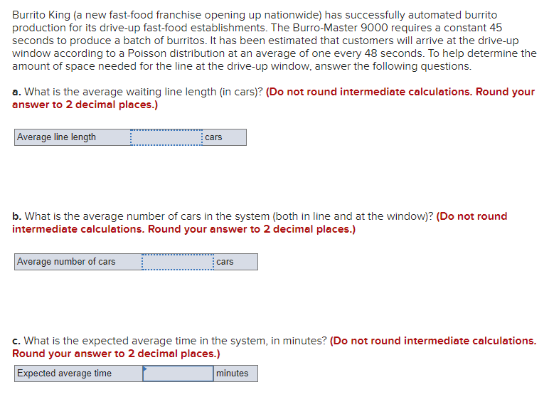 Burrito King (a new fast-food franchise opening