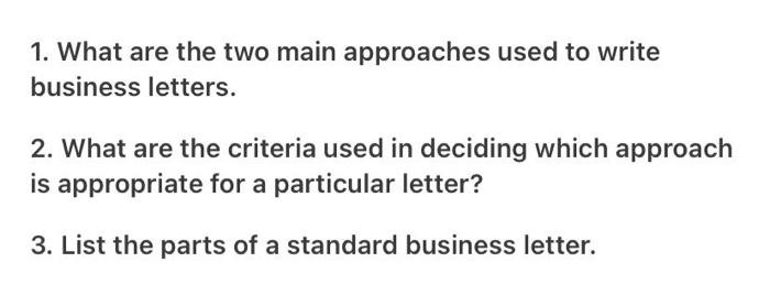 business communication 1. What are the two main