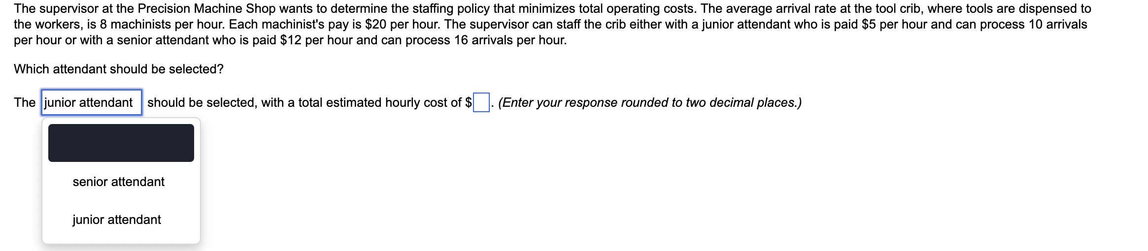 The supervisor at the Precision Machine Shop