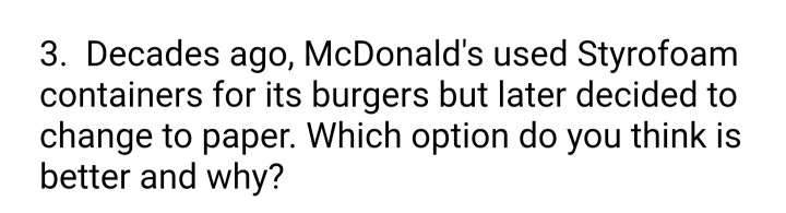 Business MGMT 101 3. Decades ago, McDonald's used