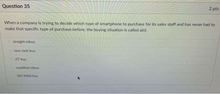 When a company is trying to decide which type of