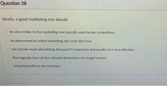 When a company is trying to decide which type of