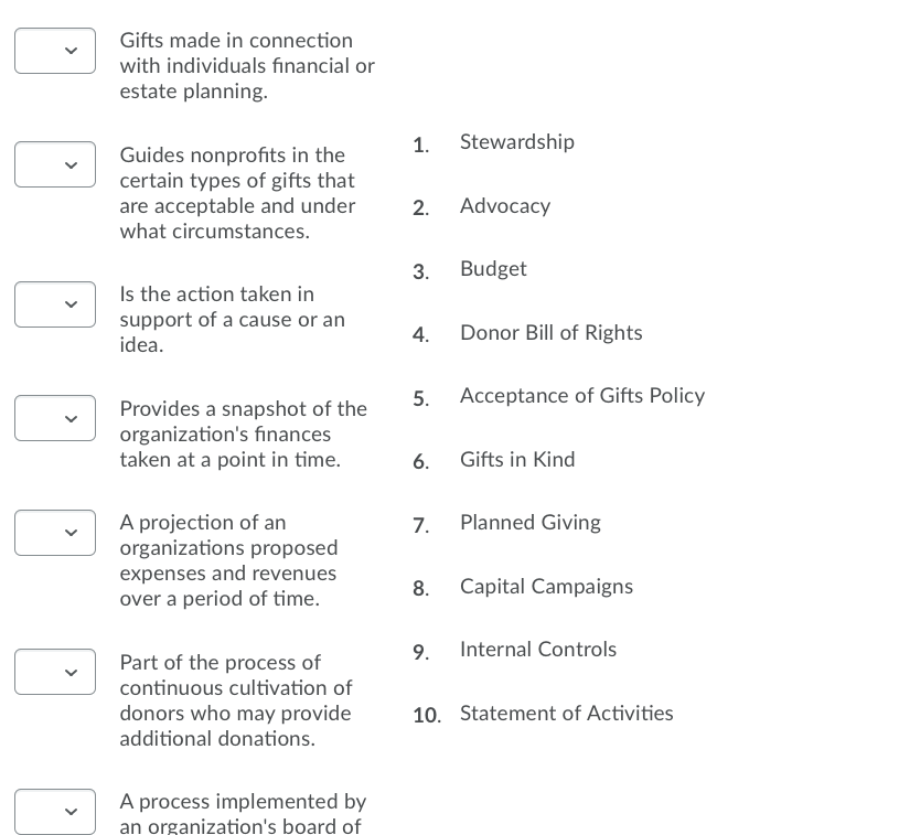 Question 9 (2 points) Which of the following