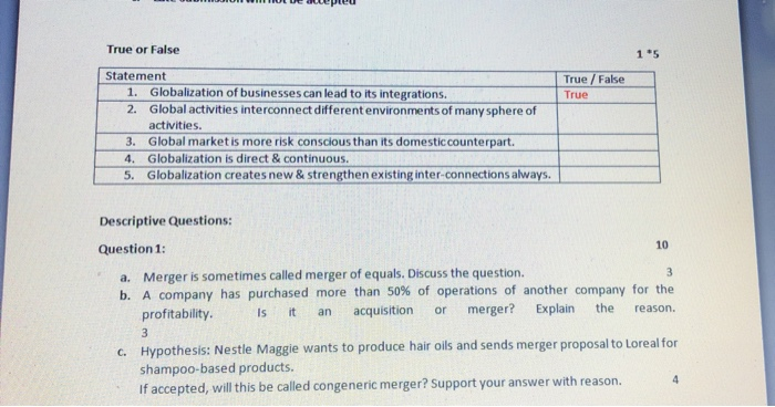 what do you understand from global product with