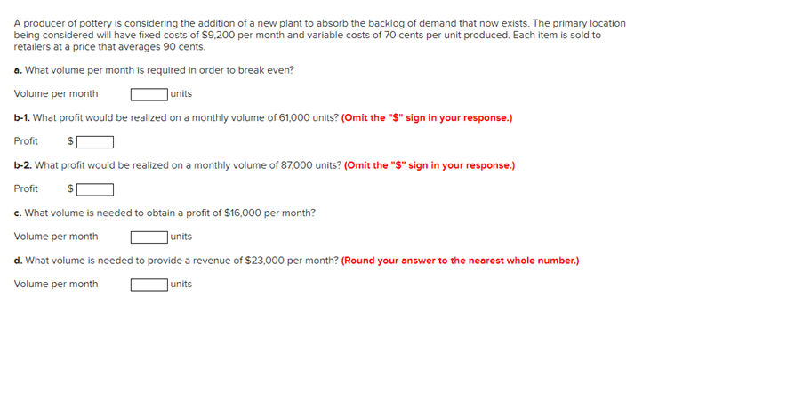 A producer of pottery is considering the addition