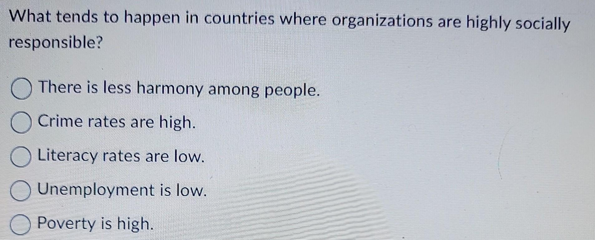 What tends to happen in countries where