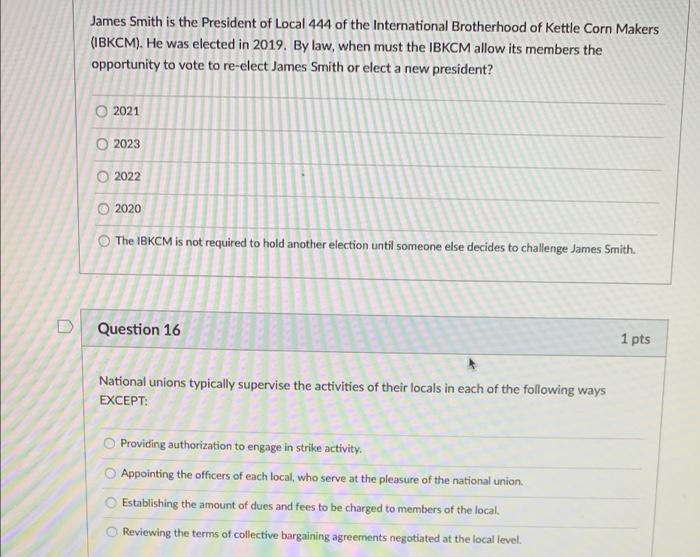 James Smith is the President of Local 444 of the