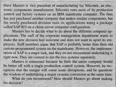 Go through the following short cases and answer