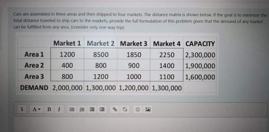 Cars are assembled in three areas and then