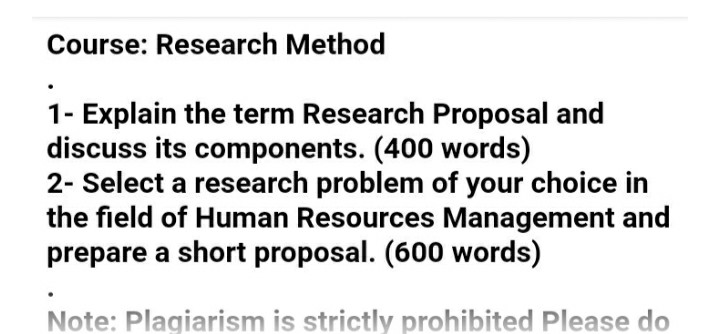 I need a unique answer please in detail . Course: