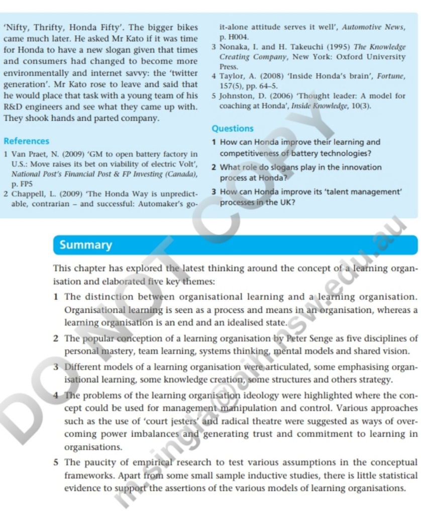 subject name is knowledge management Review the