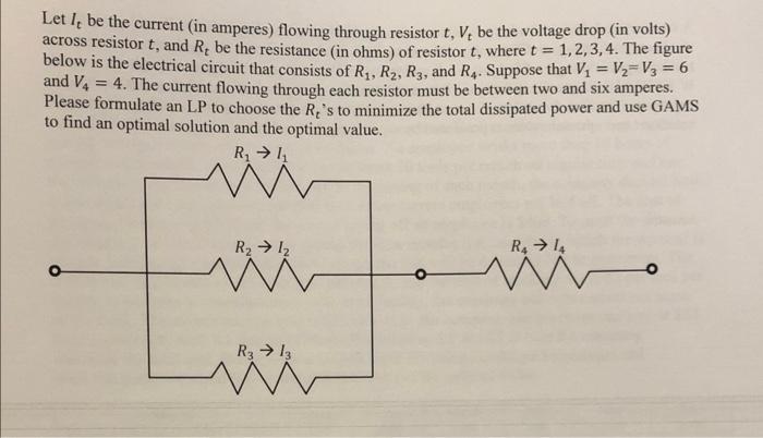 Let I be the current (in amperes) flowing through