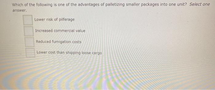 Which of the following is one of the advantages