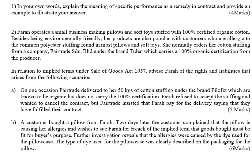 1) In your own words, explain the meaning of