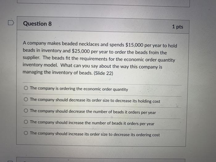 Question 1 1 pts What are the two questions that