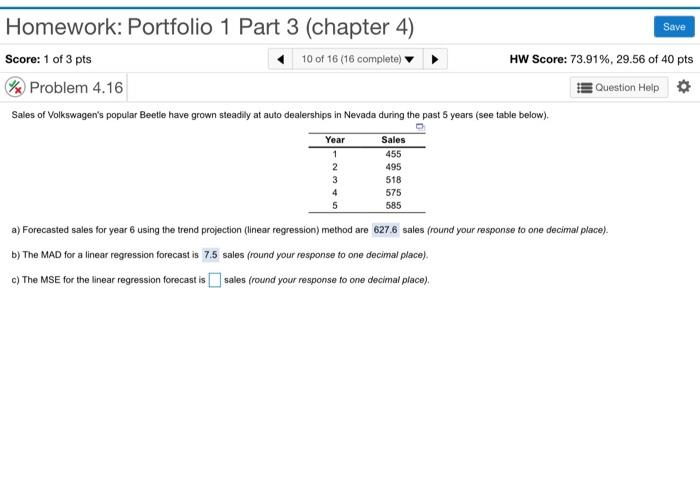 Save Homework: Portfolio 1 Part 3 (chapter 4)